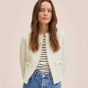 NWT Mango Tweed Blazer